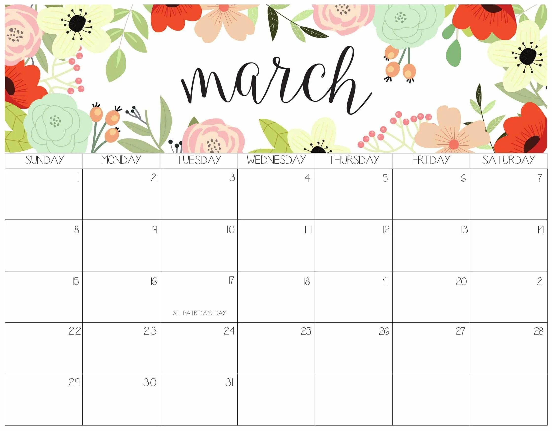 Календарь-планер. Календарик планер. Календарь март. Красивый планер на месяц.