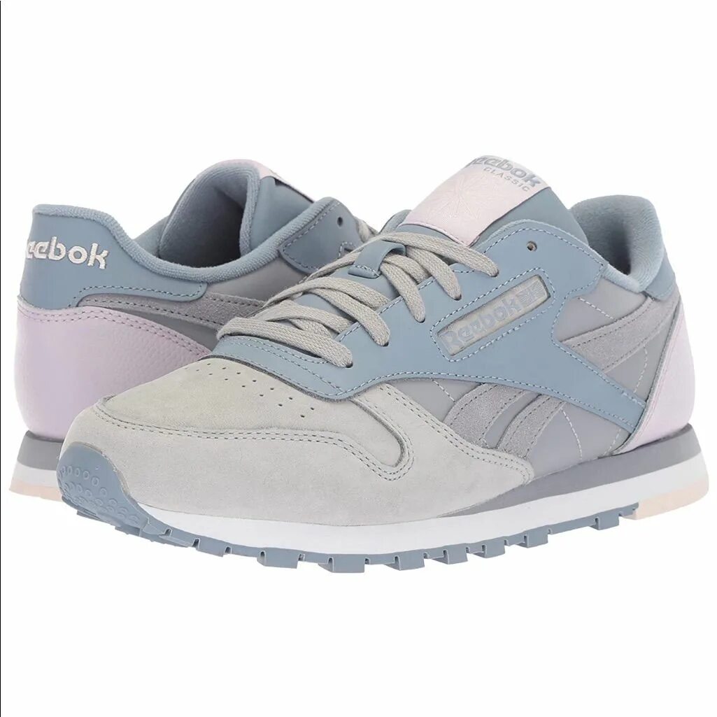 V66301 Reebok. Reebok Classic Leather Blue Grey. Solid Grey Reebok Classic. Reebok CL Lthr Blue. Reebok серые кроссовки