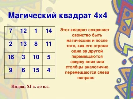 Решение магических
