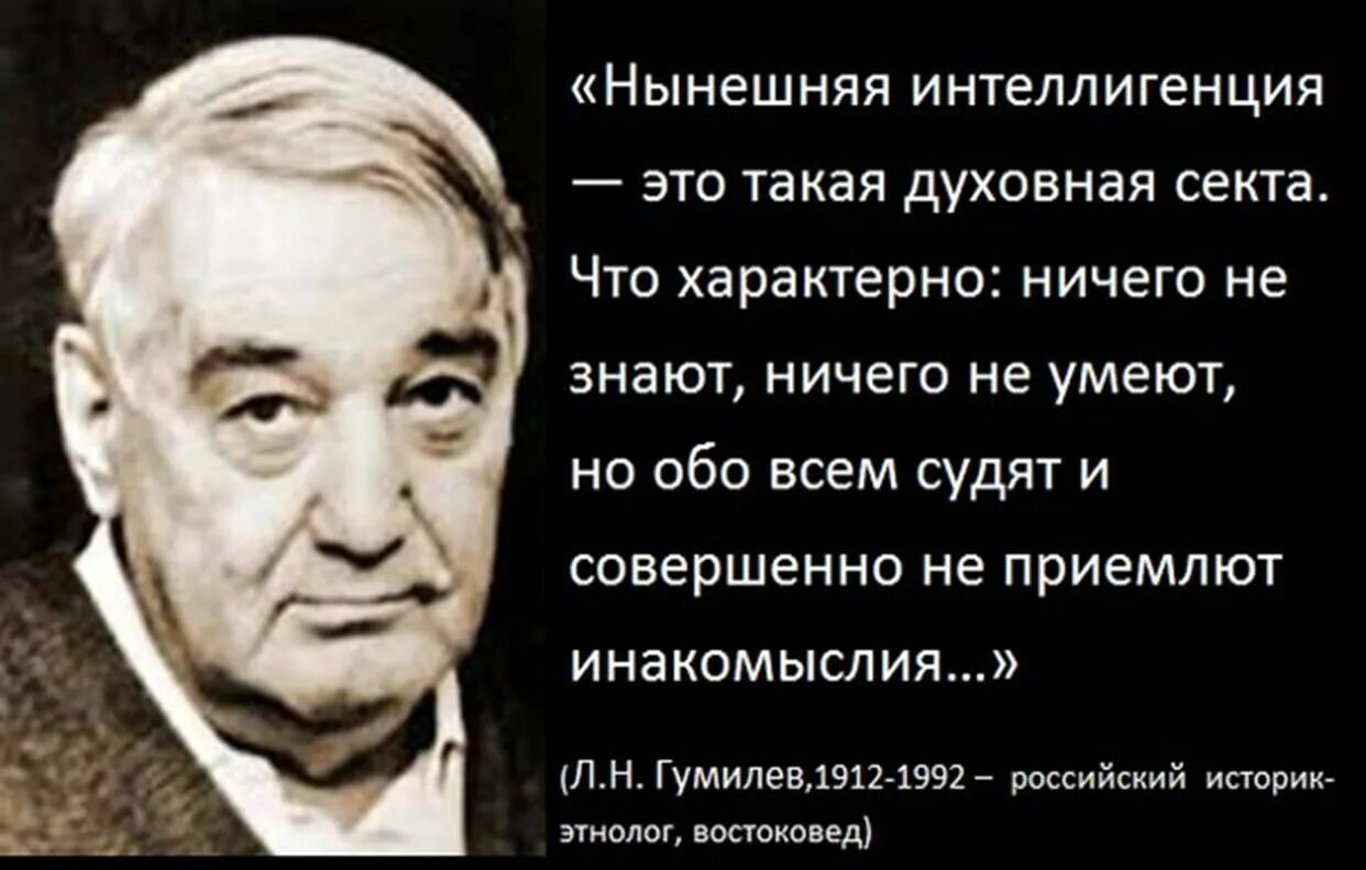 Лев Гумилев об интеллигенции. Цитаты про интеллигенцию. Высказывания о интеллигенции. Цитаты про русскую интеллигенцию.