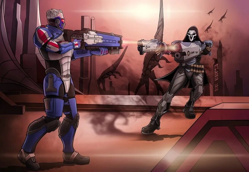Crossover effect. Жнецы mass effect. шепард жнец. mass effect жнецы арт. mass effect crossover.