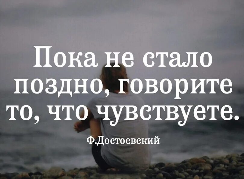 Всегда говори что чувствуешь. Пока не стало поздно говорите. цитаты про то что поздно. пока не поздно говорите то что чувствуете. пока не стало поздно - говорите то, что чувствуете. ф.достоевский.