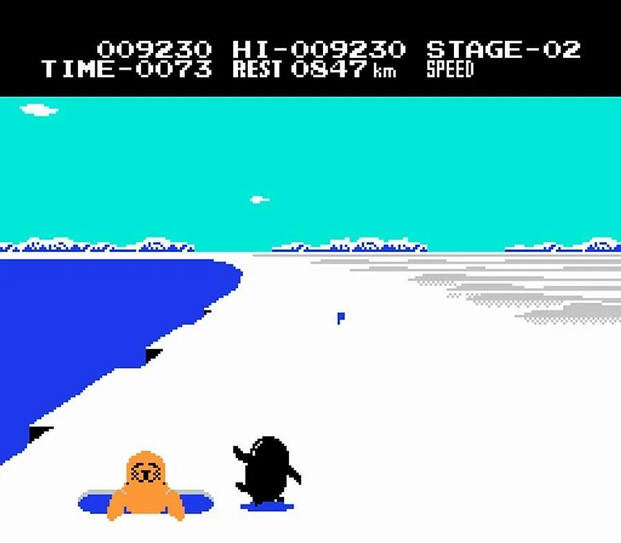 Игра денди пингвин. Antarctic Adventure. Antarctic Adventure NES. Игру Antarctic Adventure. Денди Пингвин.