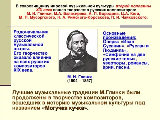 Развитие российской музыки. Композиторы второй половины 19 века. Русские композиторы второй половины XIX века. Развитие русской музыки. Культура России во второй половине 19 века.