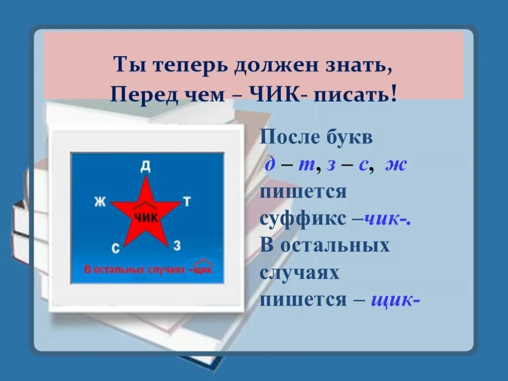 Урок 5 кл суффикс. Правописание суффиксов Чик щик. Чик щик в суффиксах существительных. Суффиксы Чик щик ЕК ИК. Урок правописание суффиксов Чик щик.