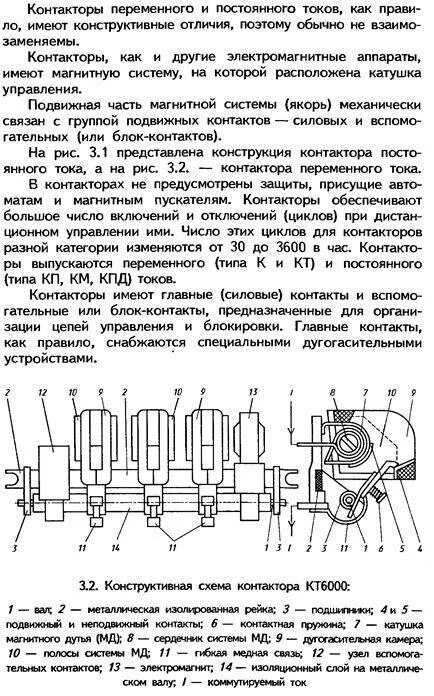 Принцип работы контактора переменного тока схема подключения Контакторы переменного тока