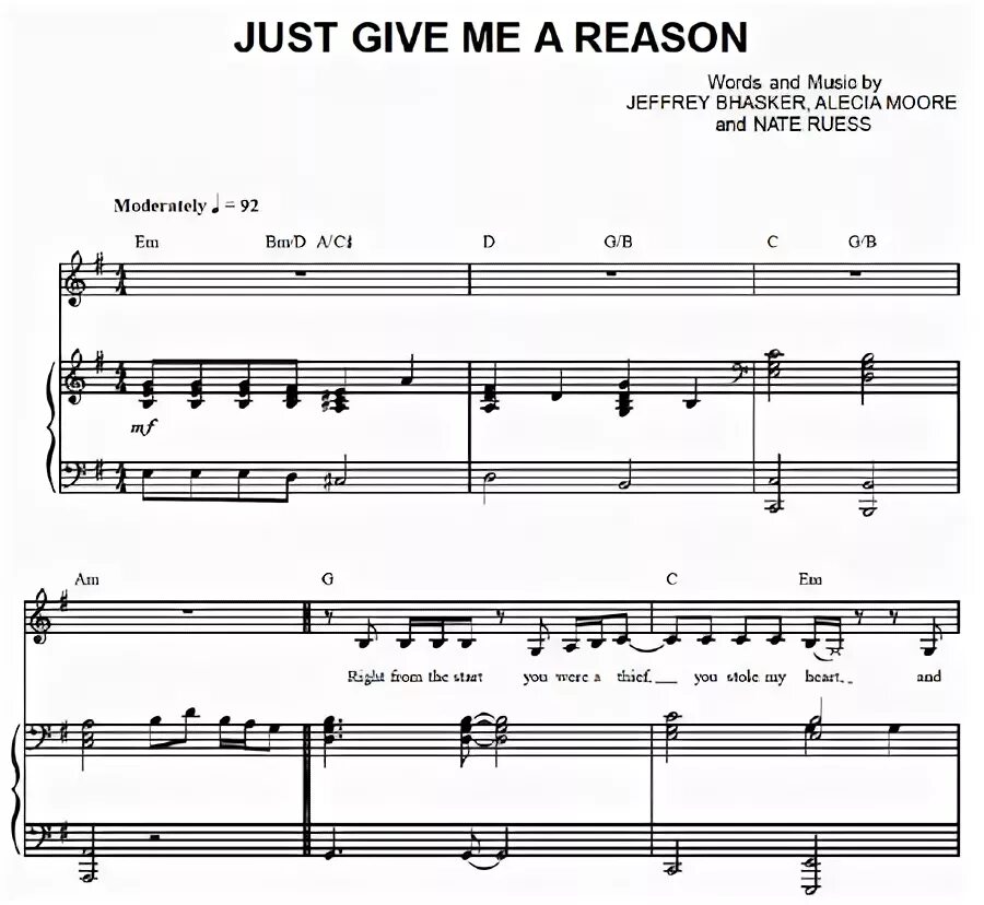 Песня give me reason. Just give me a reason Ноты. Just give me a reason Pink Ноты. Just give me a reason Pink Ноты для пианино. Just give me a reason Ноты для фортепиано.