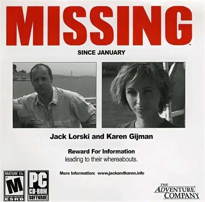 Missing: since January. "Missing: since January" игра. In Memoriam игра. Jack is missing.