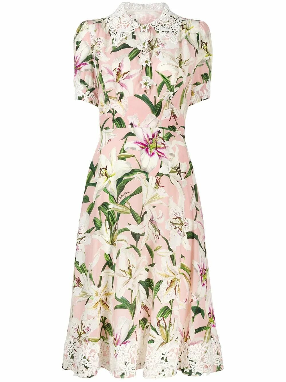 Платье Dolce & Gabbana Floral Dress. Платье Дольче Габбана лилии. Дольче Габбана платья с цветочным принтом. Шелковое платье Дольче Габбана.