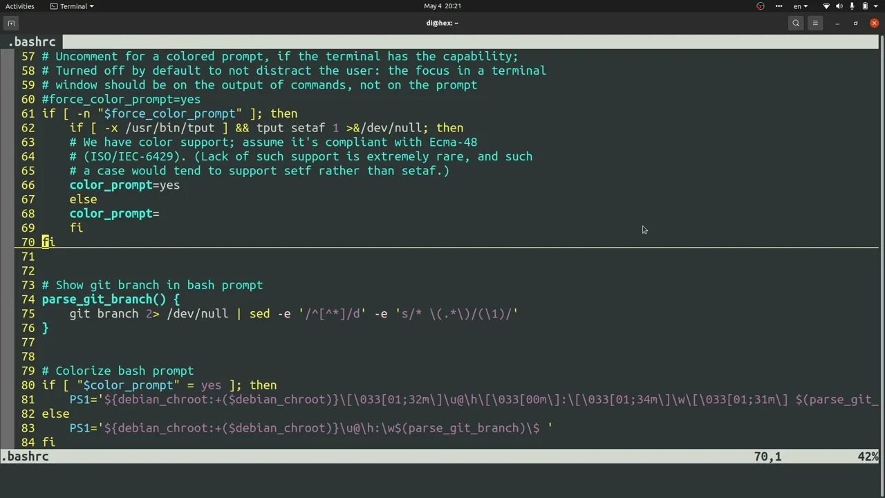Custom prompt. Bash prompt. prompt linux. customize bash prompt. команды гита в консоли.