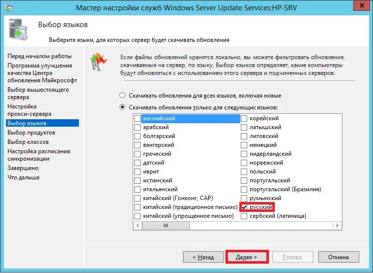 Обновления server 2012