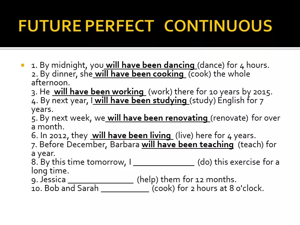 Future continuous задания. Future perfect Continuous упражнения. Фьюче Перфект континиус. Future perfect Continuous Tense. Future Continuous упражнения.