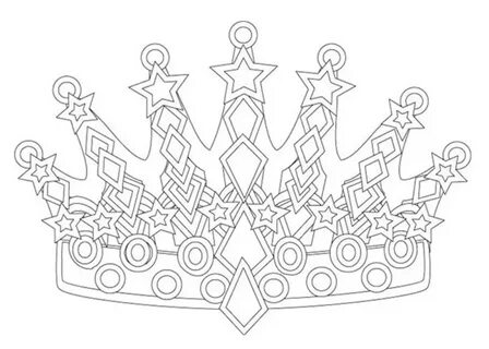 Корона раскраска