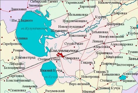 Алтайское благовещенка расстояние