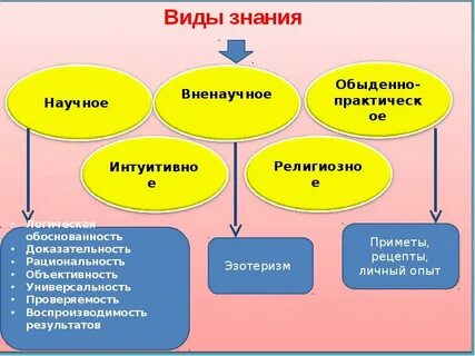 Научное знание и другие формы знания