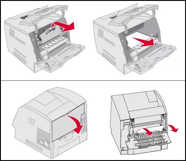 Paper jam check inside. Paper jam check inside