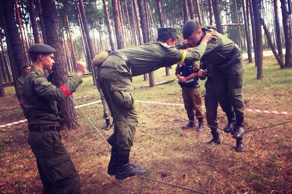 Группа помощи военным. Тимбилдинг спецназ.