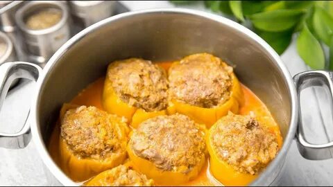 Начинка фаршированного перца с мясом и рисом