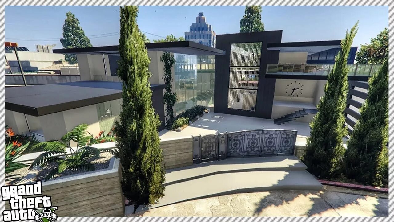 Можно купить дом в гта 5. ГТА 5 West Vinewood. ГТА 5 особняк Малибу. Modern House Mod gta5. Модерн дом в ГТА 5.