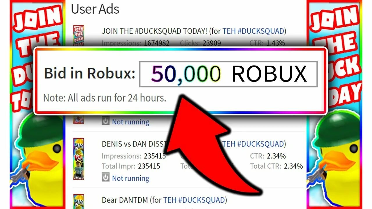 Purchases using robux. Robux. roblox group ad. roblox advertisement.