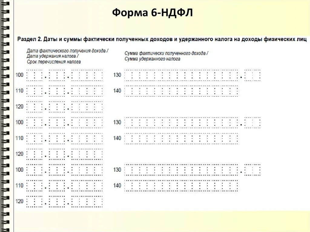 Заполнить 6 ндфл за 6 месяцев. Форма 6 НДФЛ. Декларация НДФЛ 6 НДФЛ. Заполнение отчетности по форме 6-НДФЛ. Форма отчетности 6 НДФЛ.