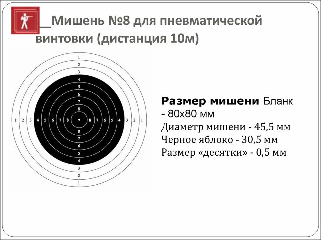 Мишень №8 для пневматики. Мишень для пневматической винтовки на 10 метров а4. Мишень для воздушки 10 метров а4. Стрельба из пневматической винтовки мишень 8. Мишень номер 8 для стрельбы из пневматической винтовки 10 метров.