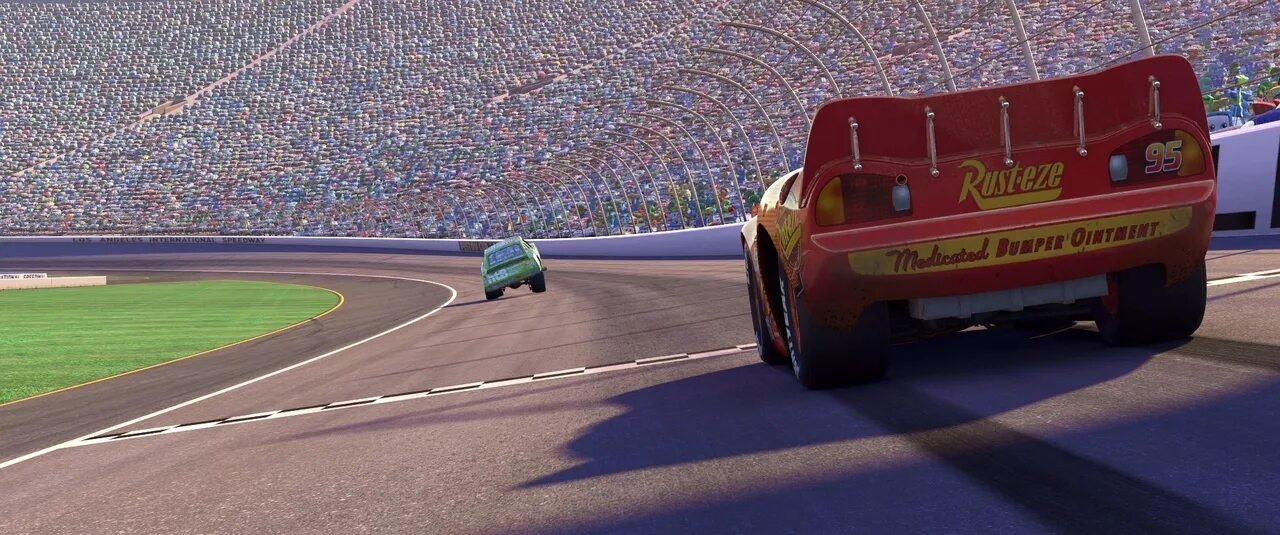 Cars 2006. Тачки 1 авария Кинга. Cars 2006 Final Race. Джон Лассетер Тачки 4.