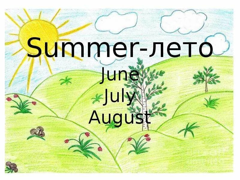 Английский язык лето любимое время года. Летние месяца на английском языке. Лето июнь июль август. Июнь июль август рисунок. Английский лето июнь июль август.
