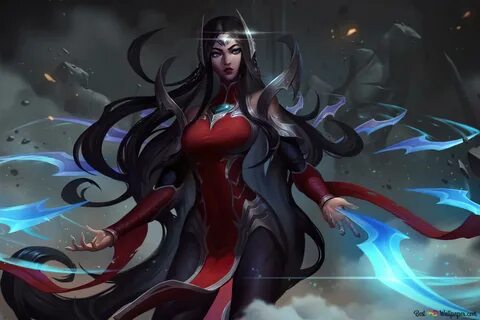 стандарт 3:2 2000x1333 Ирелия - League of Legends LOL скачать обои.
