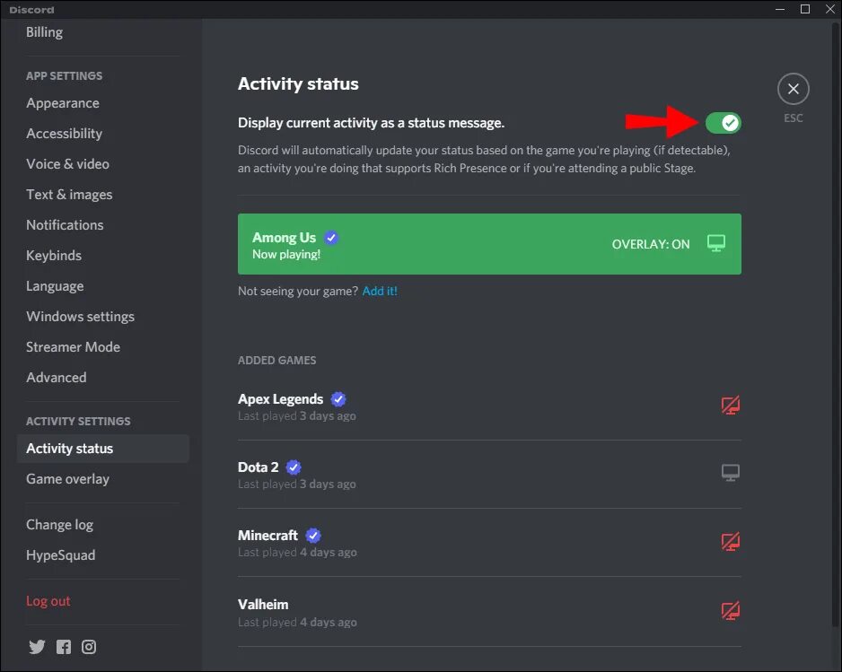 Guilded screen sharing
