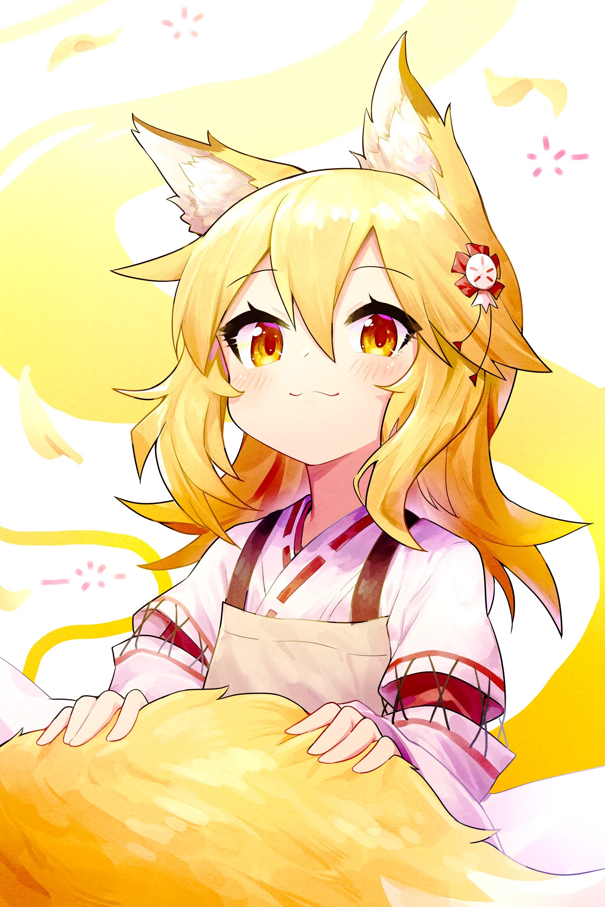 Kitsune senko san. Sewayaki Kitsune. Кицунэ Сэнко-Сан. Заботливая 800-летняя жена! / Sewayaki Kitsune no Senko-San.