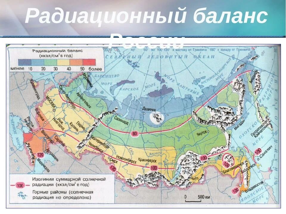 Карта суммарной радиации России. Карта радиационного баланса России. Карта суммарной солнечной радиации России. Суммарная Солнечная радиация. Определить суммарную радиацию