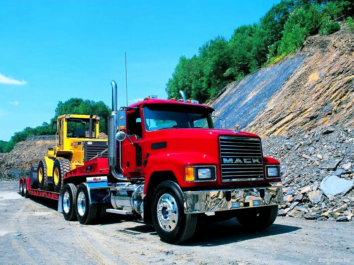 Про грузовой автомобиль. Самосвал Мак/Mack. Американские тягачи Mack. Truck Mack 1988. Мак трак грузовик.