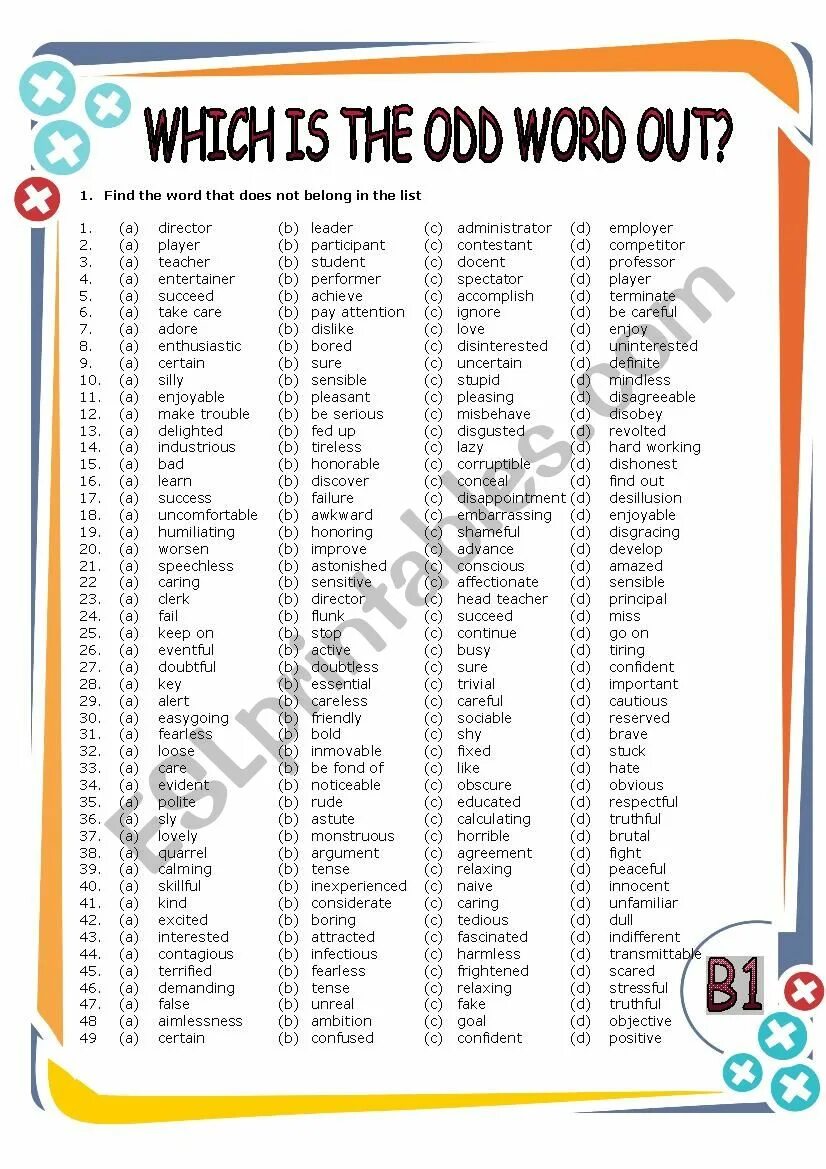 Cross the word out. Odd Word в английском языке. Which is the odd Word out?. One odd Word Worksheets Intermediate. Click on the odd Word.