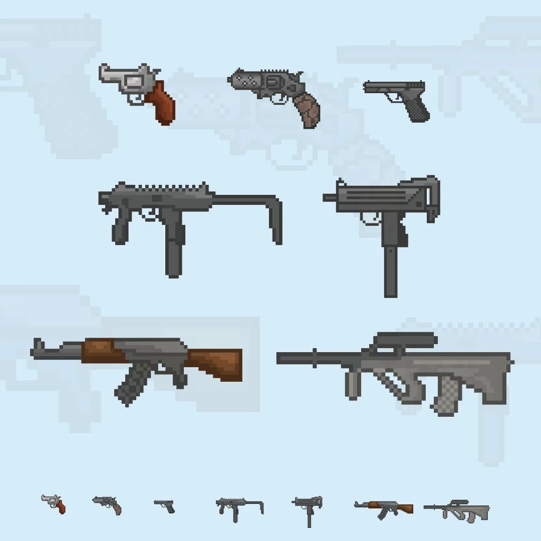 Пиксельный пистолет 16х16. Пиксельная мп 5. Пиксельное оружие. Pixel weapons. Ракетница pixel gun.
