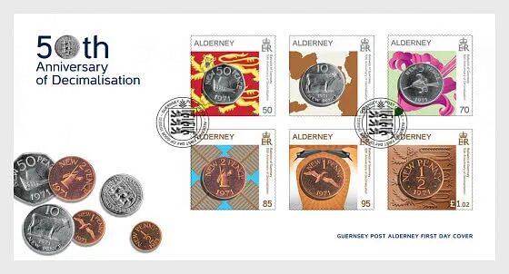 Почтовые марки Олдерн по годам. Марки почтовые Олдерни Гернси море 2 фунта.