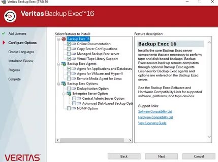 Backup exec