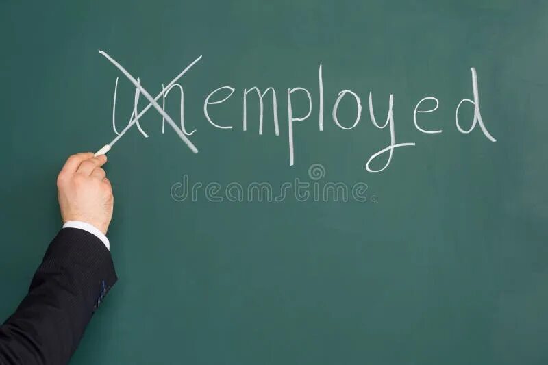Hundred of people are employed. Temporarily unemployed.