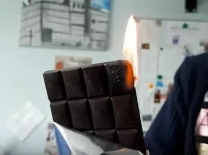 Шоколад горит