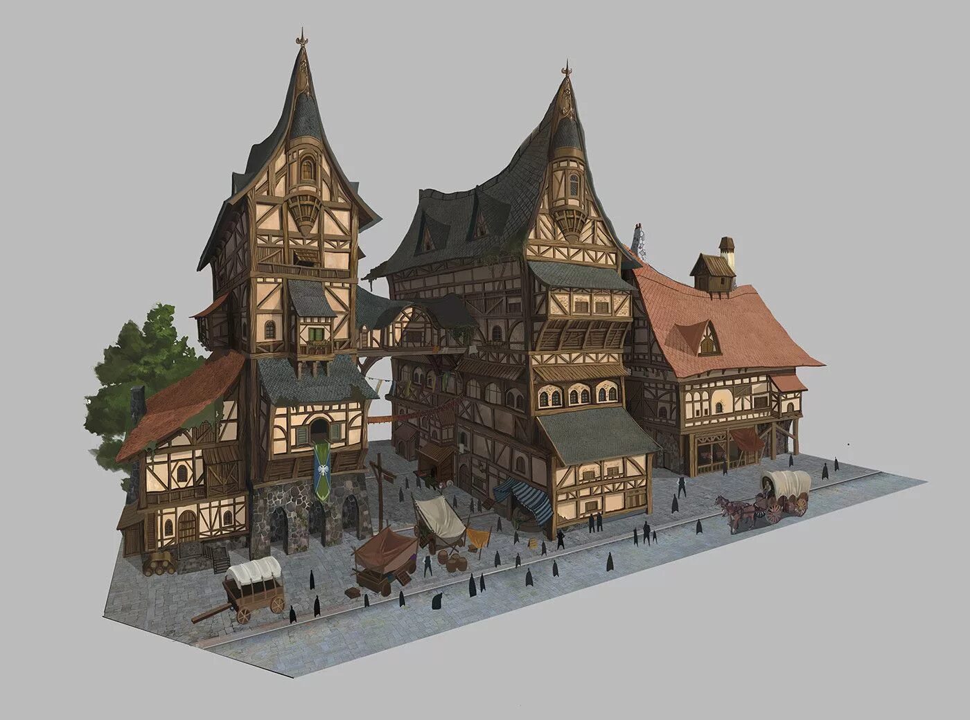 Средневековый домик. Небольшие средневековые здания. Маленький средневековый дом. Средневековый дом арт.