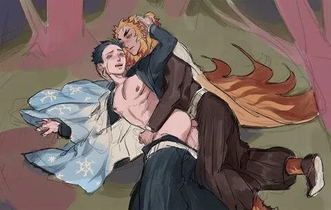 Slideshow akaza x rengoku sex.
