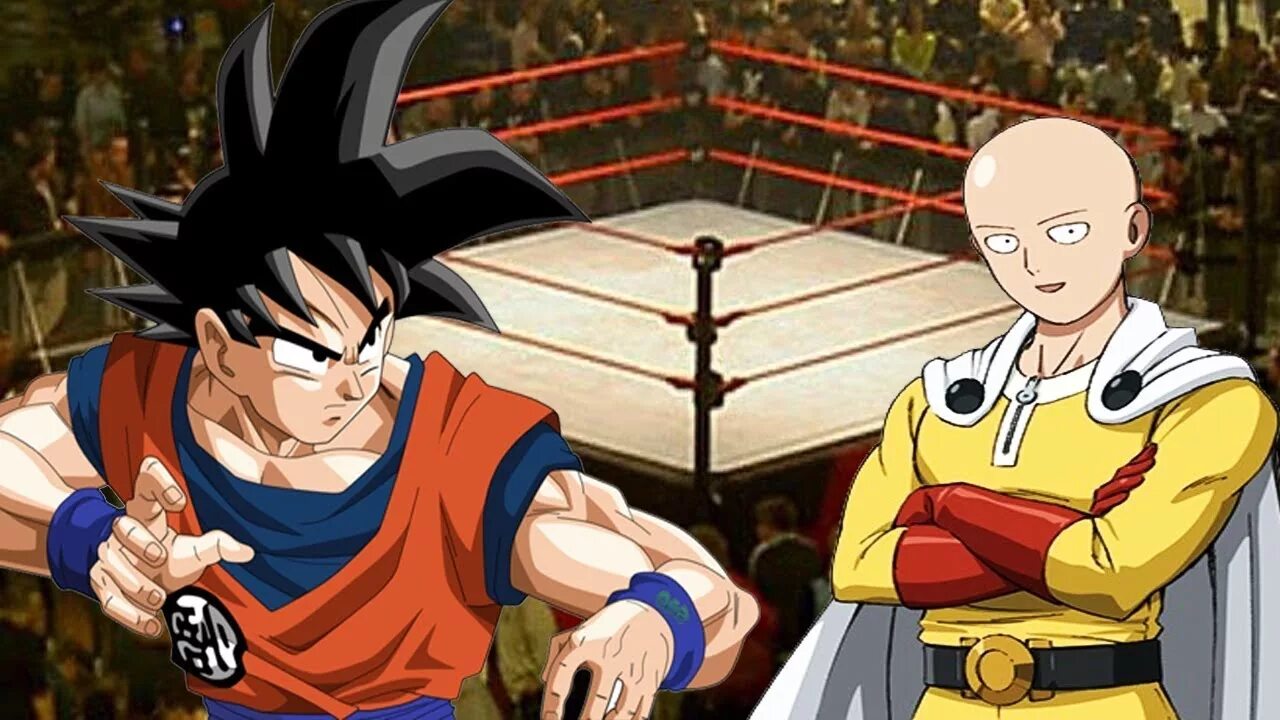 Гоку или сайтама. Goku vs Saitama. Сайтама против Гоку. Гоку и Сайтама слияние.