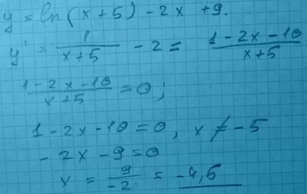 Y 3x ln x 5 3. Ln x 5 2x 9 Найдите точку максимума. Найдите точку максимума функции y Ln x+5 -2x+9. Найдите точку максимума функции y 2ln x+4 -2x+2. Точка максимума функции y=Ln(x+5)-5x.