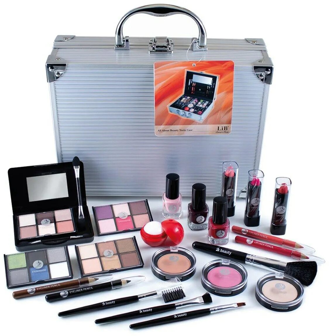 как называется женская косметика. косметический набор 2k beauty boombastic. набор декоративной косметики. косметика по отдельности. набор shany carry make up.