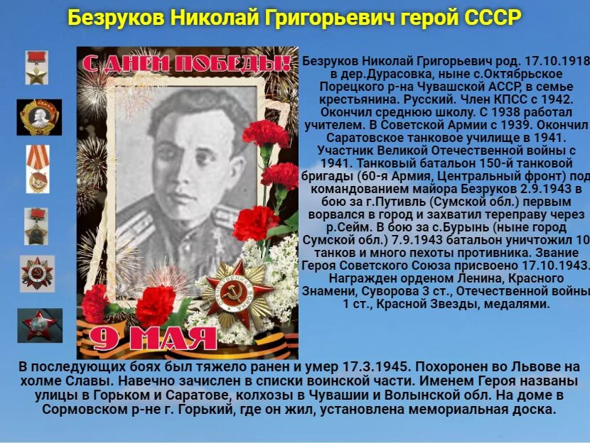 Песня живой герой. Герои СССР Чувашии.