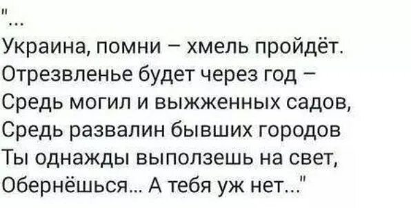 Стихотворение завещание шевченко. Украина Помни Хмель пройдет. Стих Украина Помни Хмель. Украина Помни.