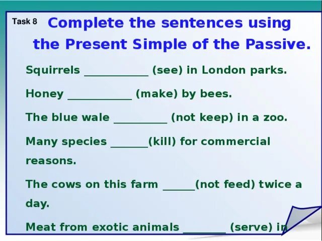 Open the brackets use present perfect continuous. Пассивный залог present simple упражнения. Passive Voice упражнения. Passive Voice present past упражнения. Present Passive Voice упражнения.