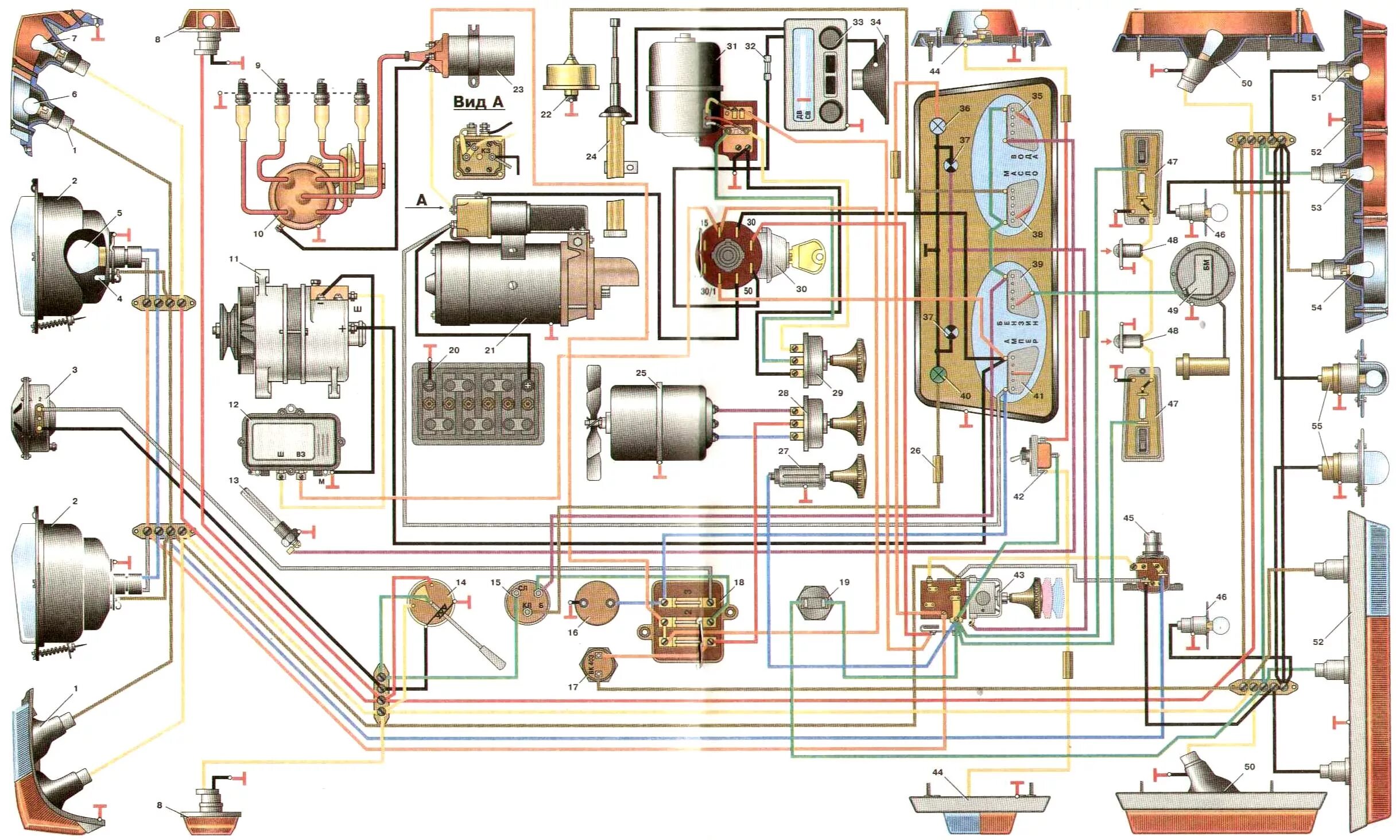 Схема электрооборудования Москвич 412. Схема электрооборудования автомобиля Москвич 412. Схема электропроводки Москвич 412. Схема проводки Москвич 412. Схема москвич 2140
