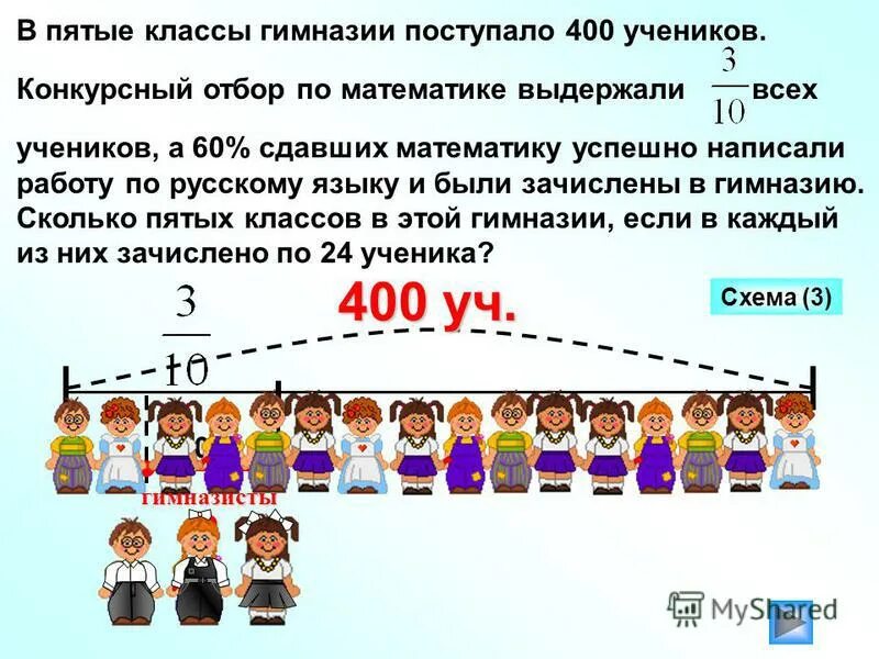 В 1 класс поступает 45 человек