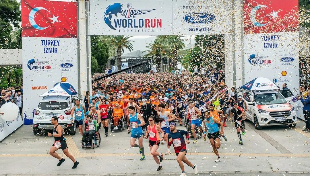 Wings for Life World Run. Run the World. Wings for Life фото. Турция Измир бег.